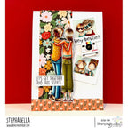 Stamping Bella Uptown Girls Sasha and Ivy Cling Stamp eb1455