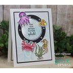 Gina K Designs Just Keep Swimming Clear Stamps and Dies Bundle gkdie0422 splash