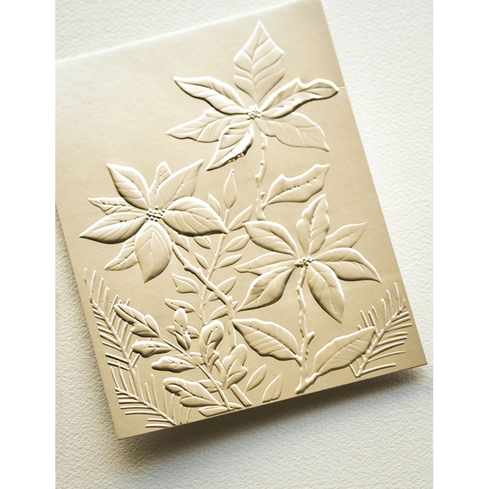 Memory Box Perfect Poinsettias 3D Embossing Folder and Dies ef1037