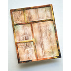 Memory Box Vintage Tray 3D Embossing Folder and Die ef1040 wood