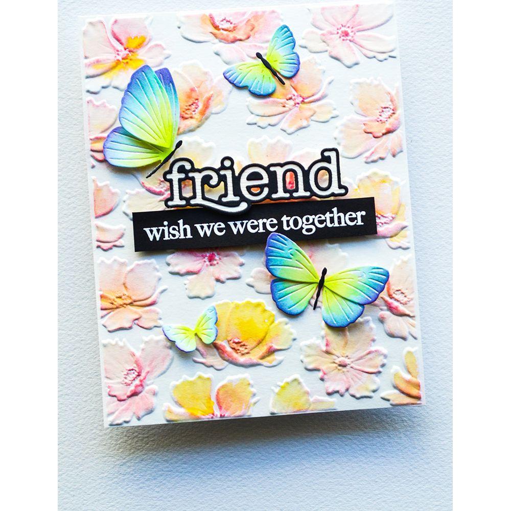 Memory Box Anemone Drift 3D Embossing Folder and Dies ef1041