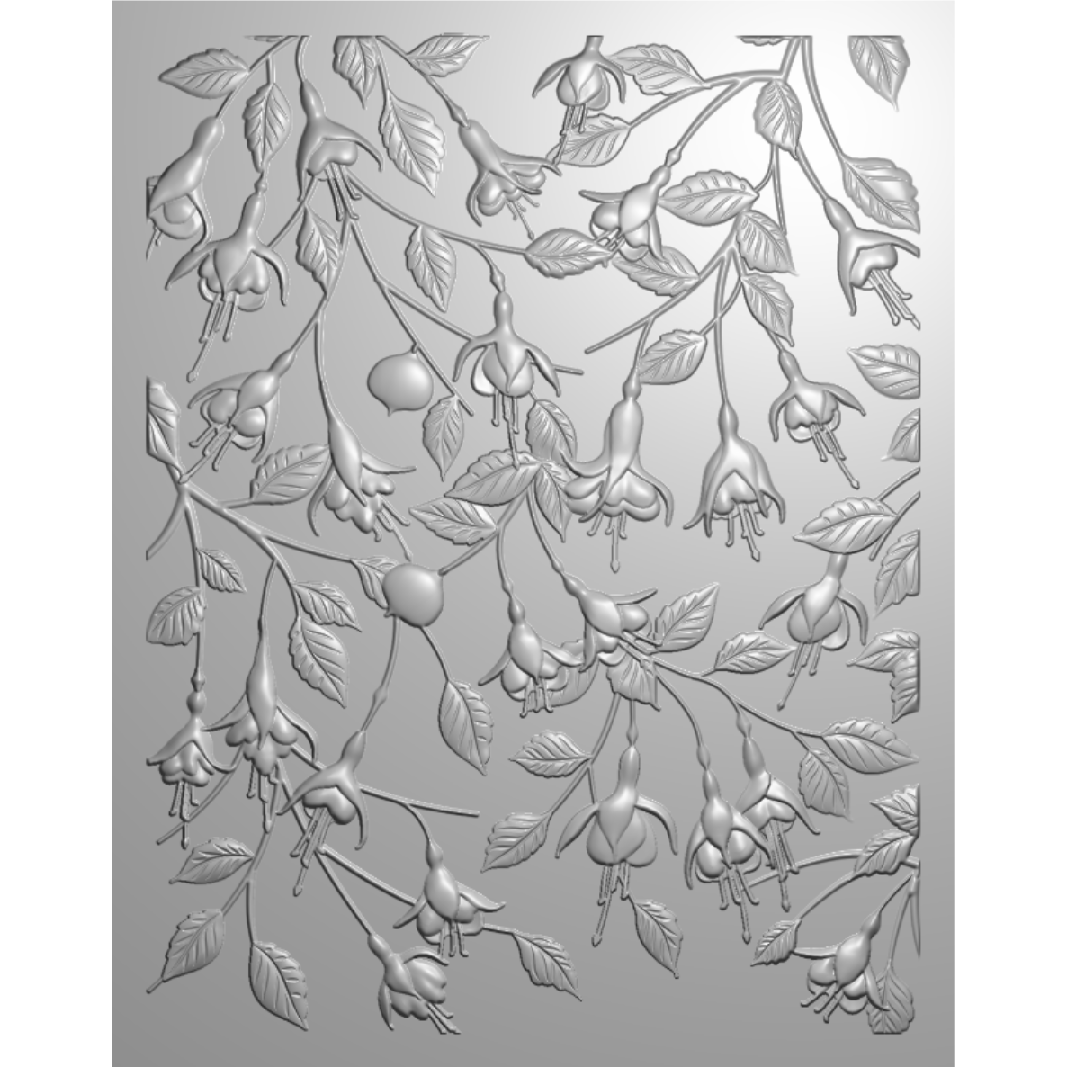 Memory Box Fuchsia Cascade 3D Embossing Folder ef1046 – Simon Says Stamp