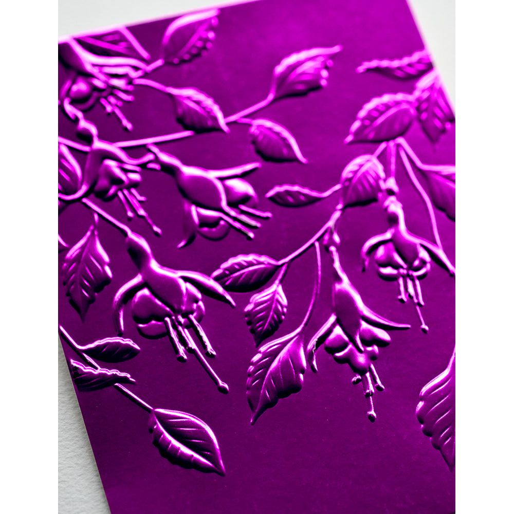 Memory Box Fabulous Fuchsia 3D Embossing Folder and Dies ef1047 metallic