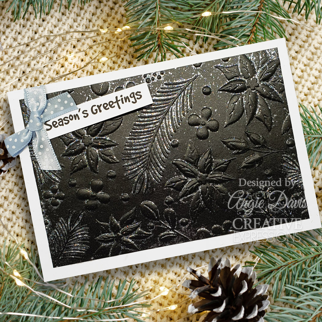 Creative Expressions Nature's Christmas 3D Embossing Folder ef3d-067 greetings