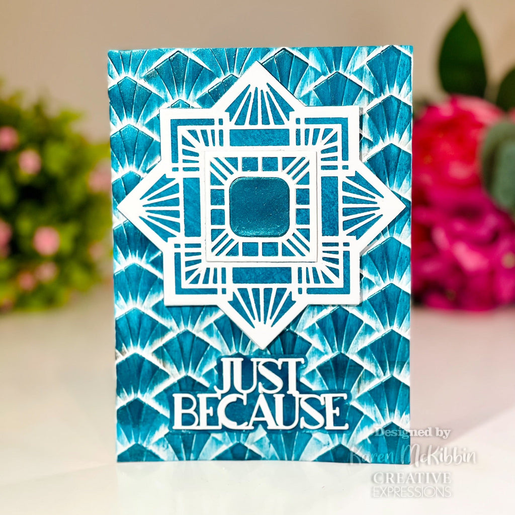 Creative Expressions Art Deco Rhapsody 3D Embossing Folder ef3d-078 art deco