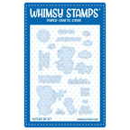 Whimsy Stamps Bear Bubbles Outline Dies wsd366b