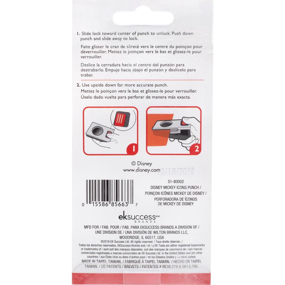 EK Success Mickey Ears Confetti Punch 51-80002 backer