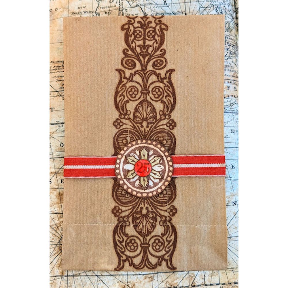 Paper Artsy Eclectica3 Scrapcosy Mini Cling Stamp em81 border