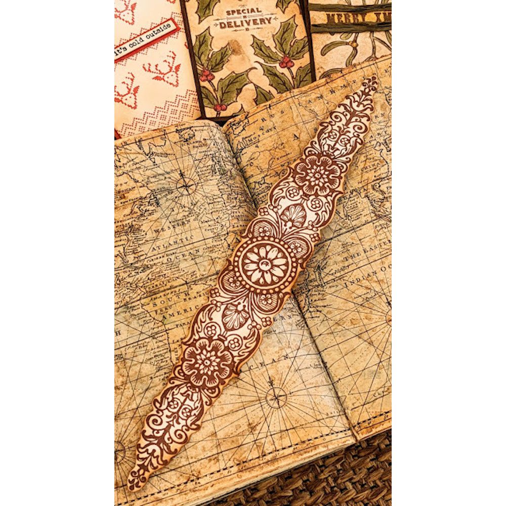 Paper Artsy Eclectica3 Scrapcosy Mini Cling Stamp em82 bookmark