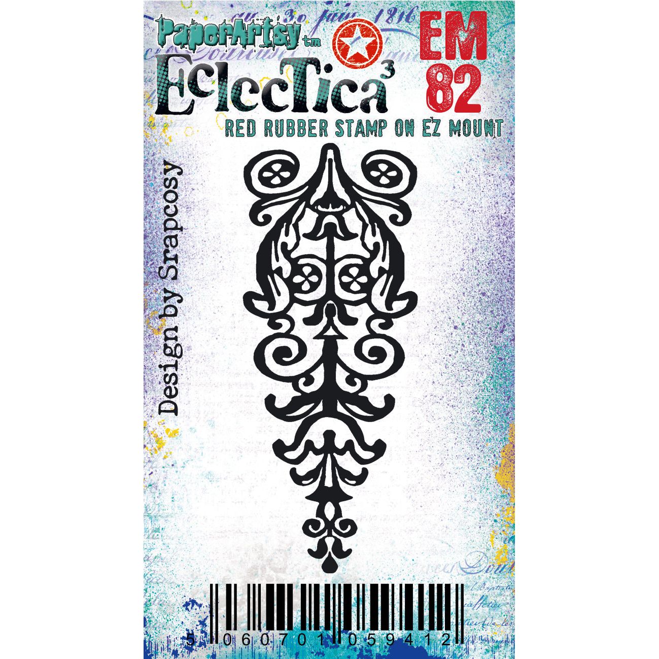 Paper Artsy Eclectica3 Scrapcosy Mini Cling Stamp em82