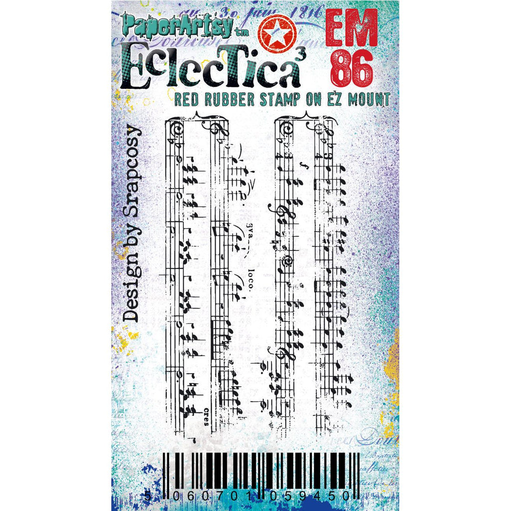 Paper Artsy Eclectica3 Scrapcosy Mini Cling Stamp em86