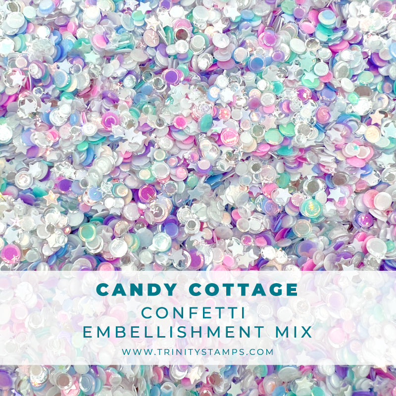 Trinity Stamps Candy Cottage Confetti Embellishment Mix emb-0010