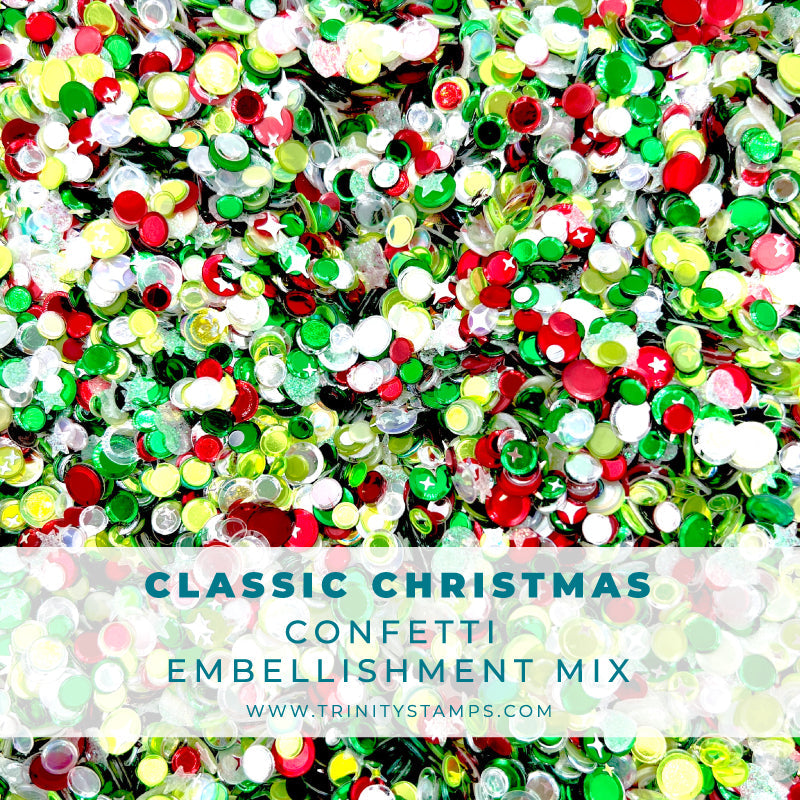 Trinity Stamps Classic Christmas Confetti Embellishment Mix emb-0011