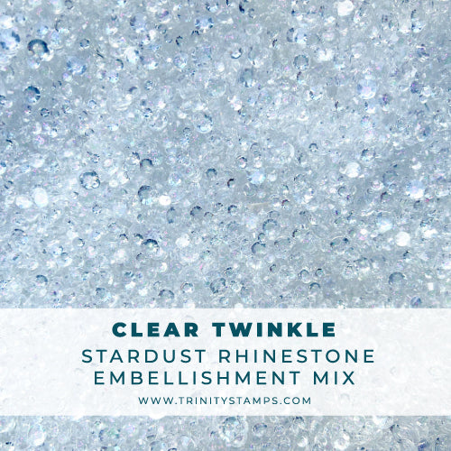 Trinity Stamps Clear Twinkle Rhinestones Embellishment Mix emb-0025