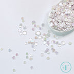 Trinity Stamps Snow White Opaque Shine Confetti emb-0028 close up