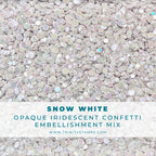 Trinity Stamps Snow White Opaque Shine Confetti emb-0028