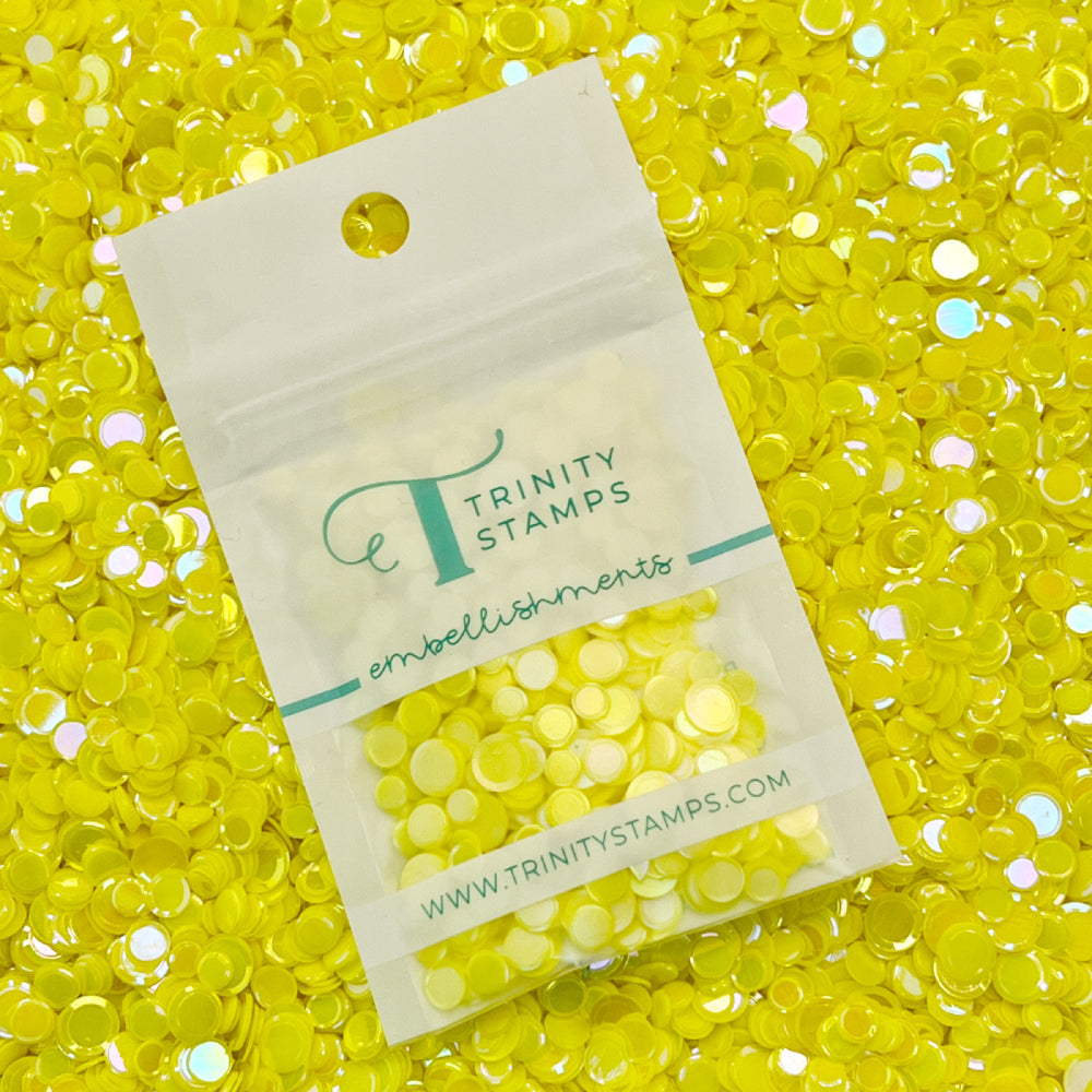 Trinity Stamps Daffodil Opaque Shine Confetti emb-0036 Zip top bag