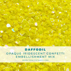 Trinity Stamps Daffodil Opaque Shine Confetti emb-0036