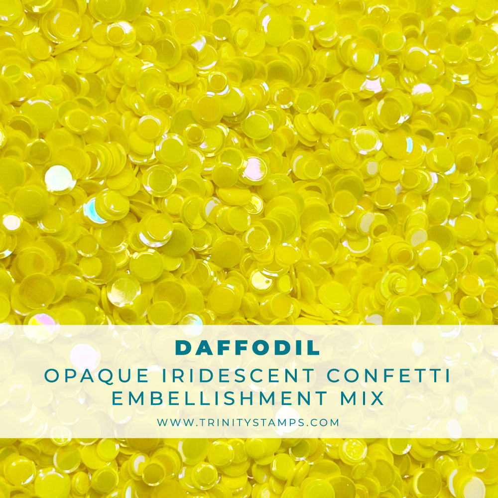 Trinity Stamps Daffodil Opaque Shine Confetti emb-0036