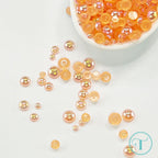 Trinity Stamps Orange Fizz Bubbles Embellishment Mix emb-0063 close up