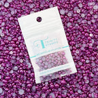 Trinity Stamps Boysenberry Baubles Embellishment Mix emb-0093 in zip top bag