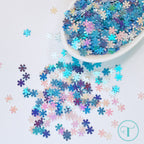 Trinity Stamps Blizzard Snowflake Confetti Embellishment Mix emb-0098 close up