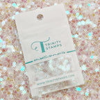 Trinity Stamps Snowflake Swirl Confetti Embellishment Mix emb-0099 in zip top bag