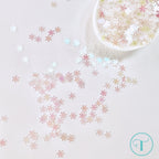 Trinity Stamps Snowflake Swirl Confetti Embellishment Mix emb-0099 close up