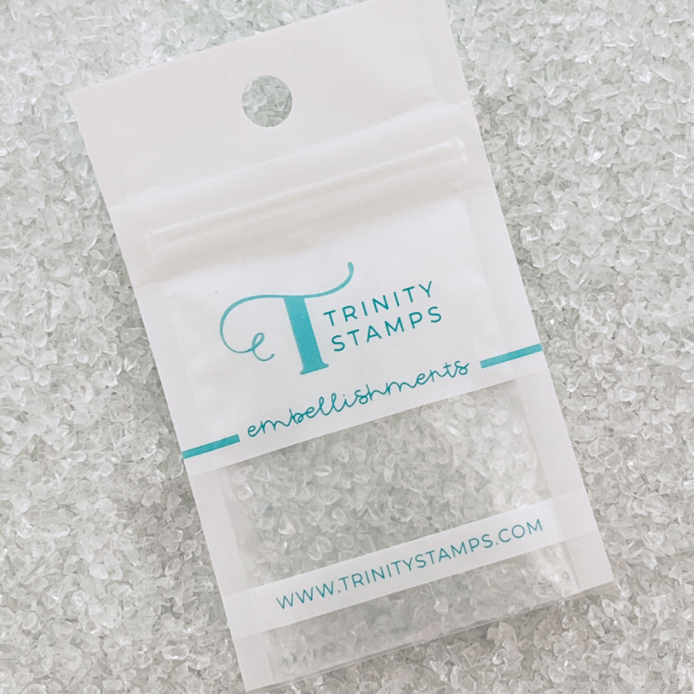 Trinity Stamps Coarse Sparkling Sugar Glass Glitter emb-0114 zip top bag