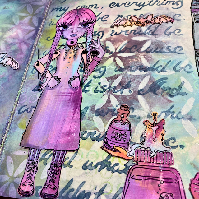 Paper Artsy E3 Nicci Battilana Cling Stamps enb19 halloween
