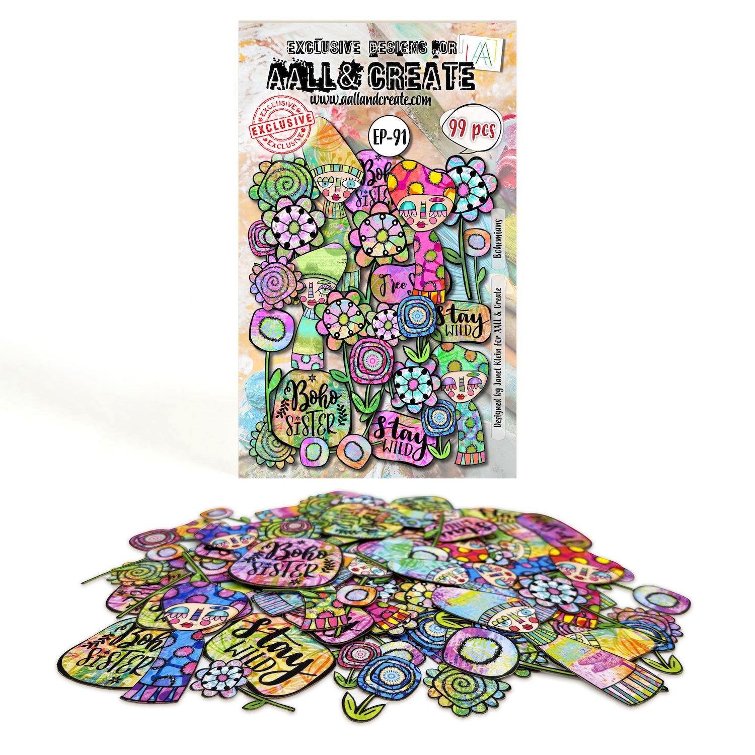 AALL & Create Bohemians Ephemera Die-Cuts ep-91
