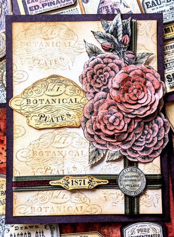 Paper Artsy Scrapcosy Cling Stamps esc45 floral