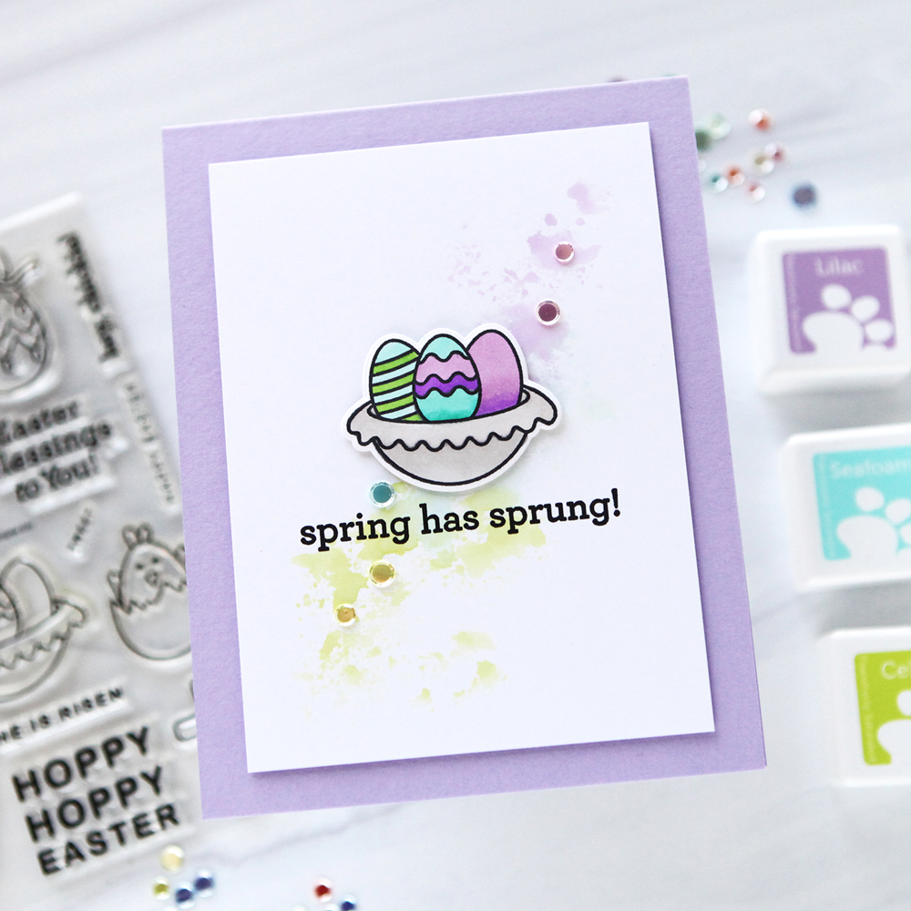 CZ Design Stamps and Dies Easter Grid set1181eg Beautiful Moments Easter Card | color-code:ALT06
