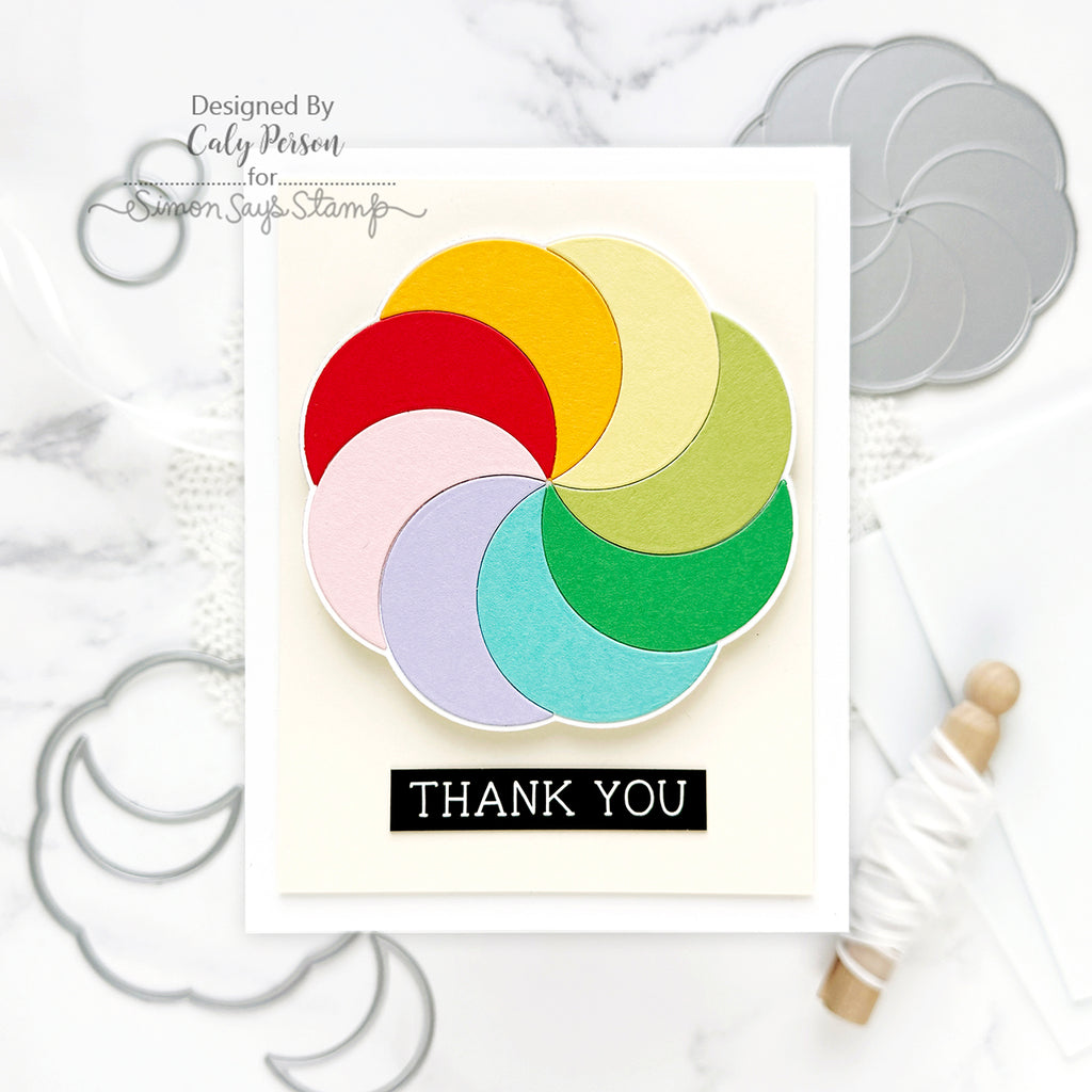 Simon Says Stamp EZ Strips and Dies Thank You set936et Favorite Things Thanks Card