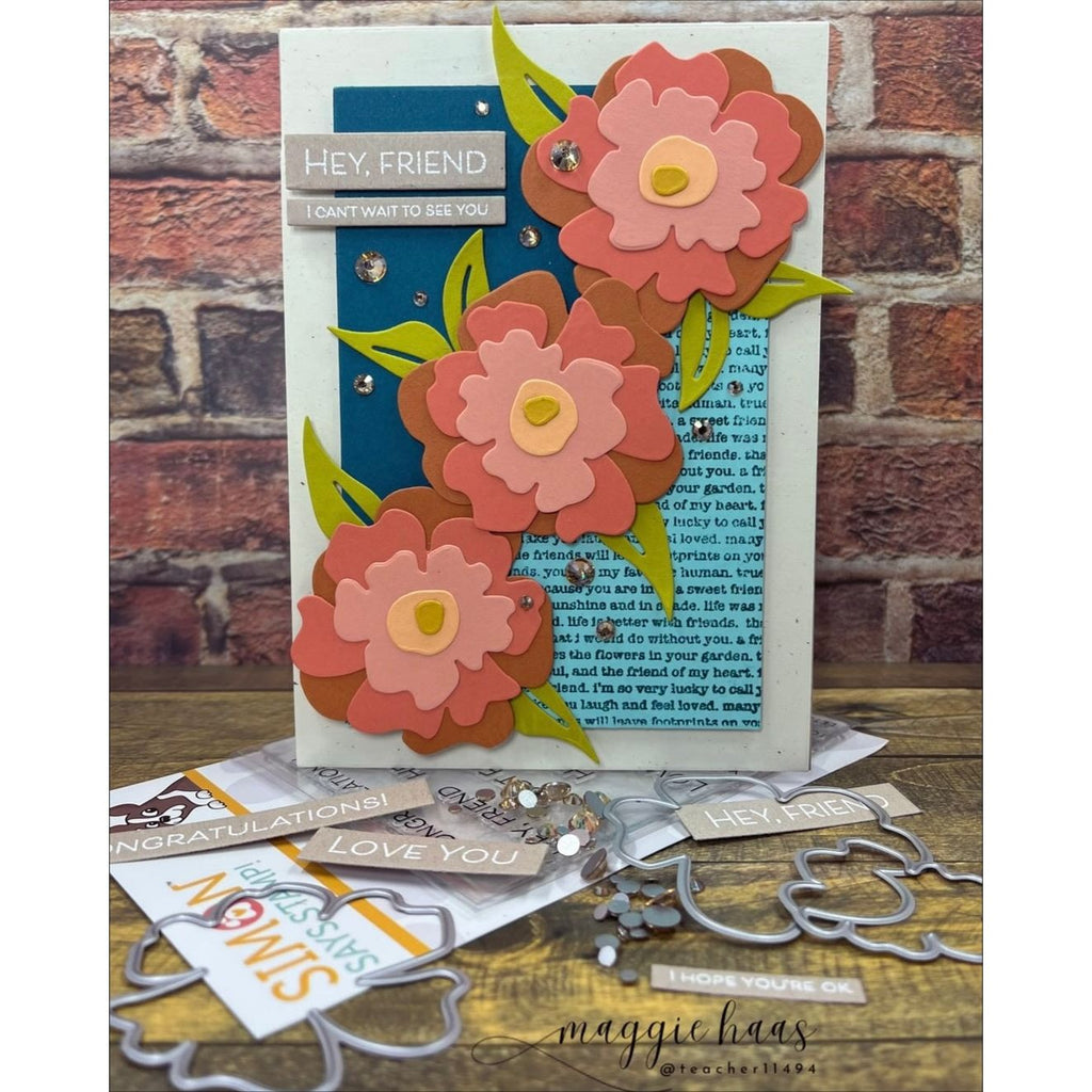 Simon Says Clear Stamps EZ Strips Everyday 3252ssc Friend Like You Friend Card