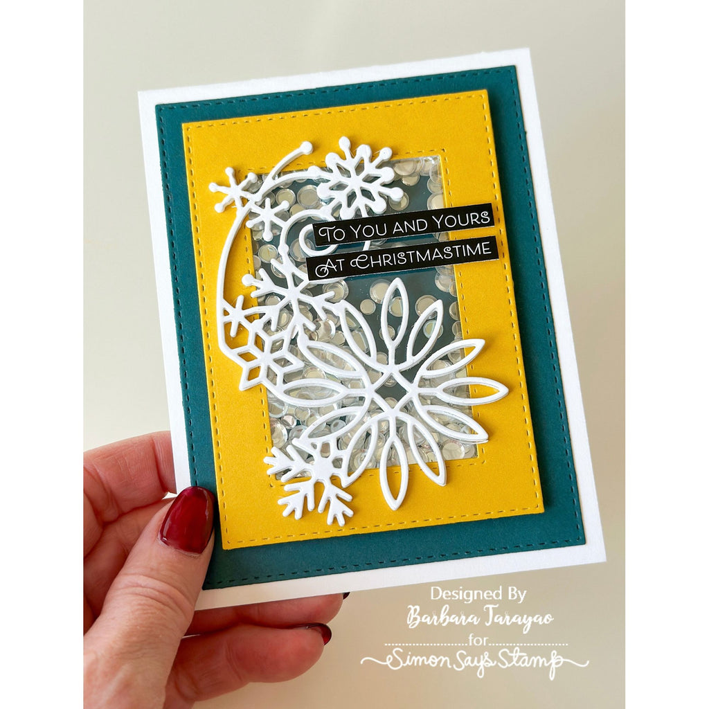 Simon Says Stamp EZ Strips Rectangles Wafer Dies 1212sdc DieCember Christmas Card