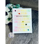 Simon Says Stamp EZ Strips Rounded Rectangles Wafer Dies 1392sdc Sugar and Spice Birthday Card