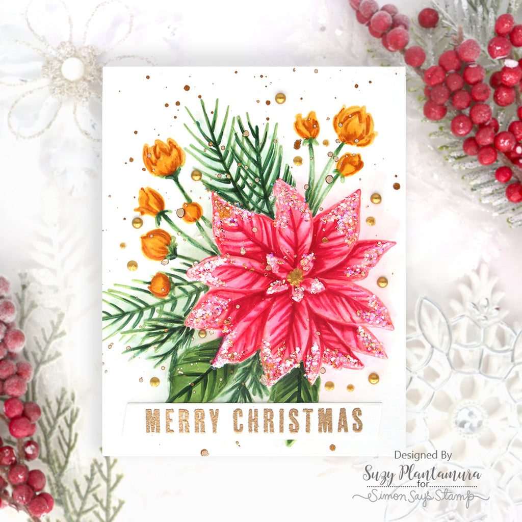 Simon Says Clear Stamps EZ Strips Christmas 3331ssc DieCember Christmas Card