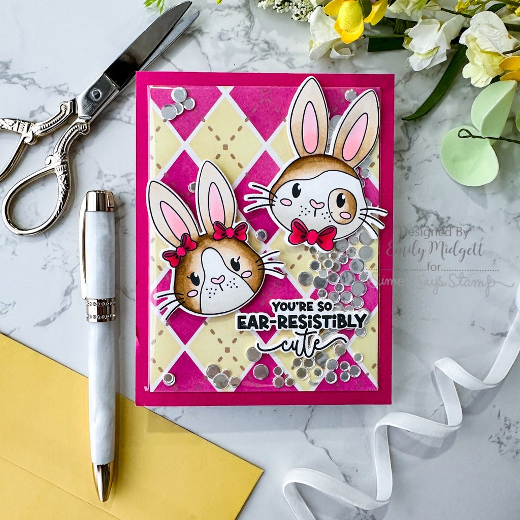 Simon Says Stamp Ear-Resistibly Cute Wafer Dies 1265sdc Rain or Shine Easter Card | color-code:ALT04