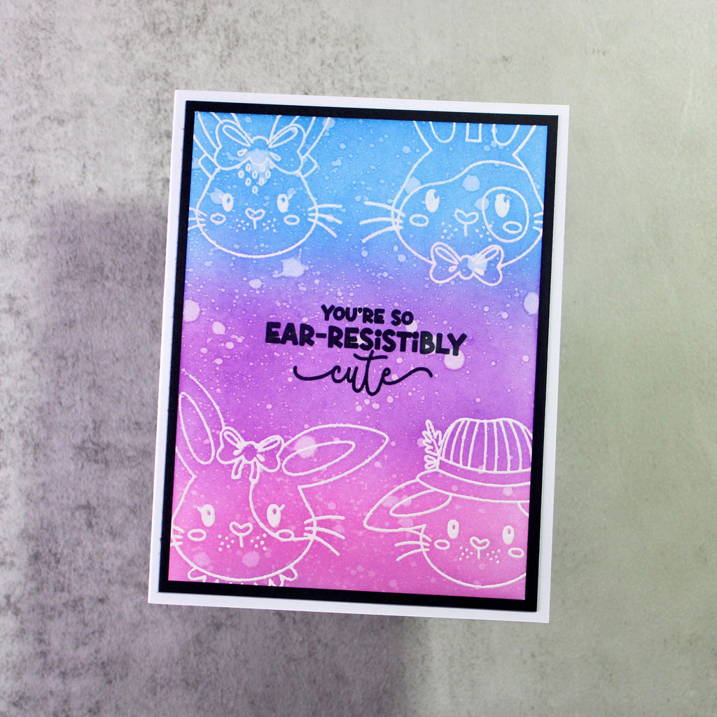Simon Says Stamps and Dies Ear-Resistibly Cute set944ec Rain or Shine Easter Card