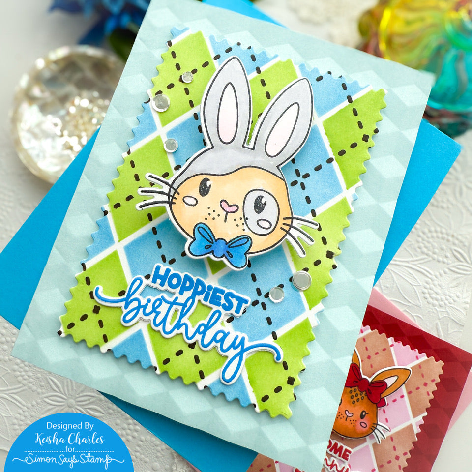 Simon Says Stamp Ear-Resistibly Cute Wafer Dies 1265sdc Rain or Shine Birthday Card