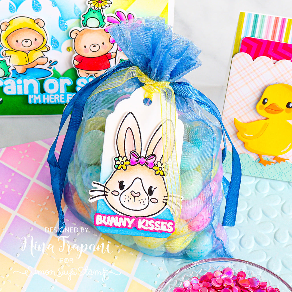 Simon Says Stamps and Dies Ear-Resistibly Cute set944ec Rain or Shine Easter Treat Tag