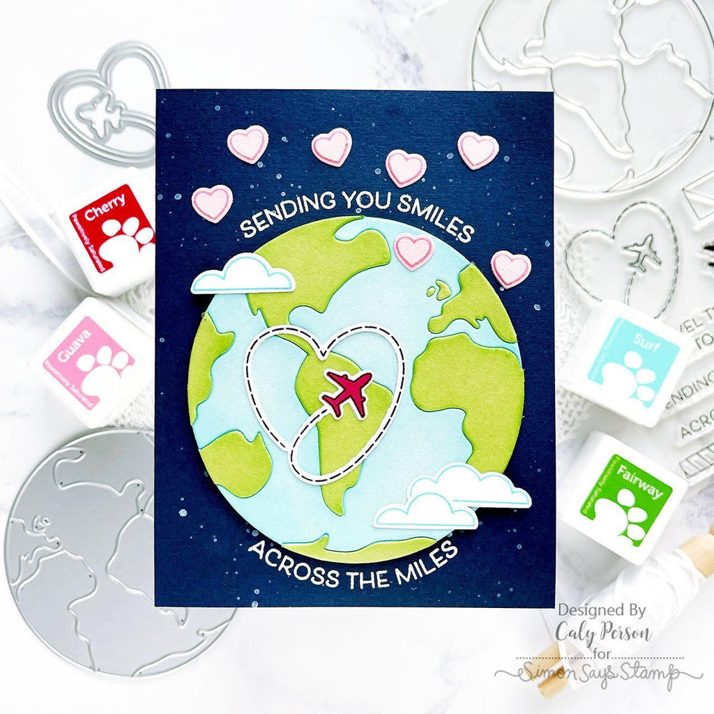 Simon Says Stamp Earth Wafer Die 1092sd Sunny Vibes Sending Smiles Card | color-code:ALT04