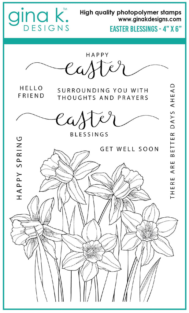Gina K Designs EASTER BLESSINGS Clear Stamps gkd0102