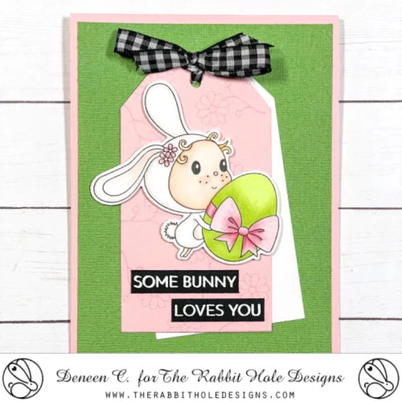 The Rabbit Hole Designs Easter Bunnies Dies trh-226d easter tag