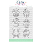 Pretty Pink Posh Easter Cupcakes Clear Stamps