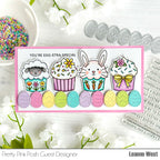 Pretty Pink Posh Easter Cupcakes Clear Stamps you're special