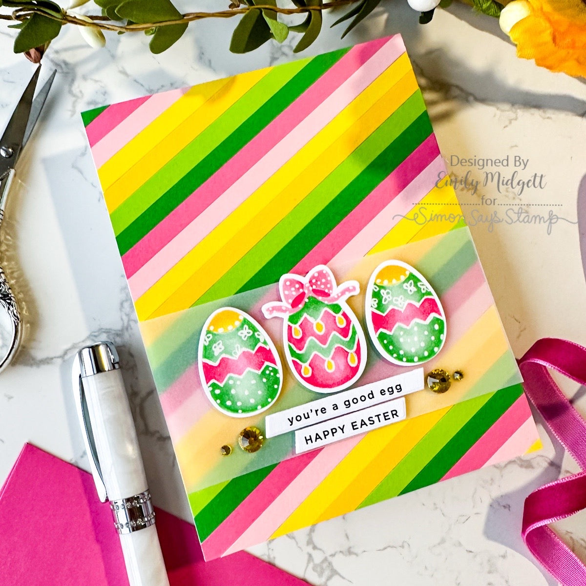 CZ Design Stamps and Dies Easter Grid set1181eg Beautiful Moments Easter Card | color-code:ALT07