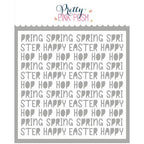 Pretty Pink Posh Easter Words Stencil
