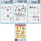 Echo Park Winnie Phrases Stamps And Dies Bundle
